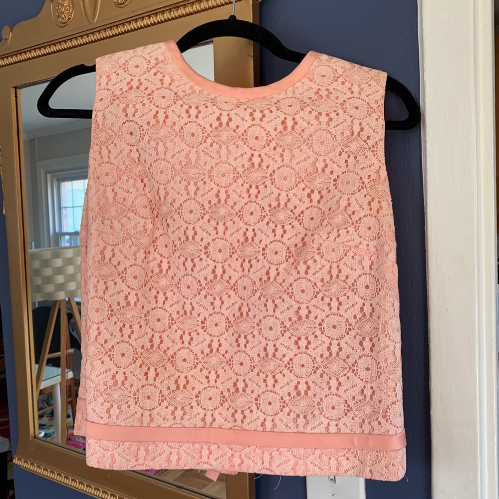 Vintage Light Pink Lace Top